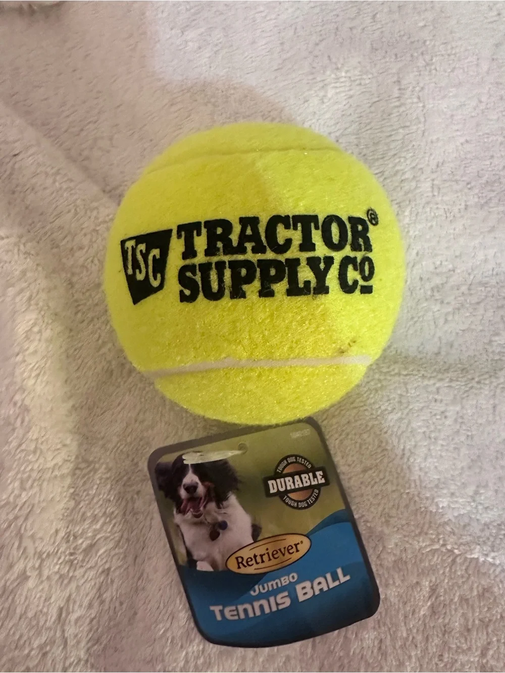 Tractor Supply Co. Retriever Jumbo Tennis Ball - Neon Yellow